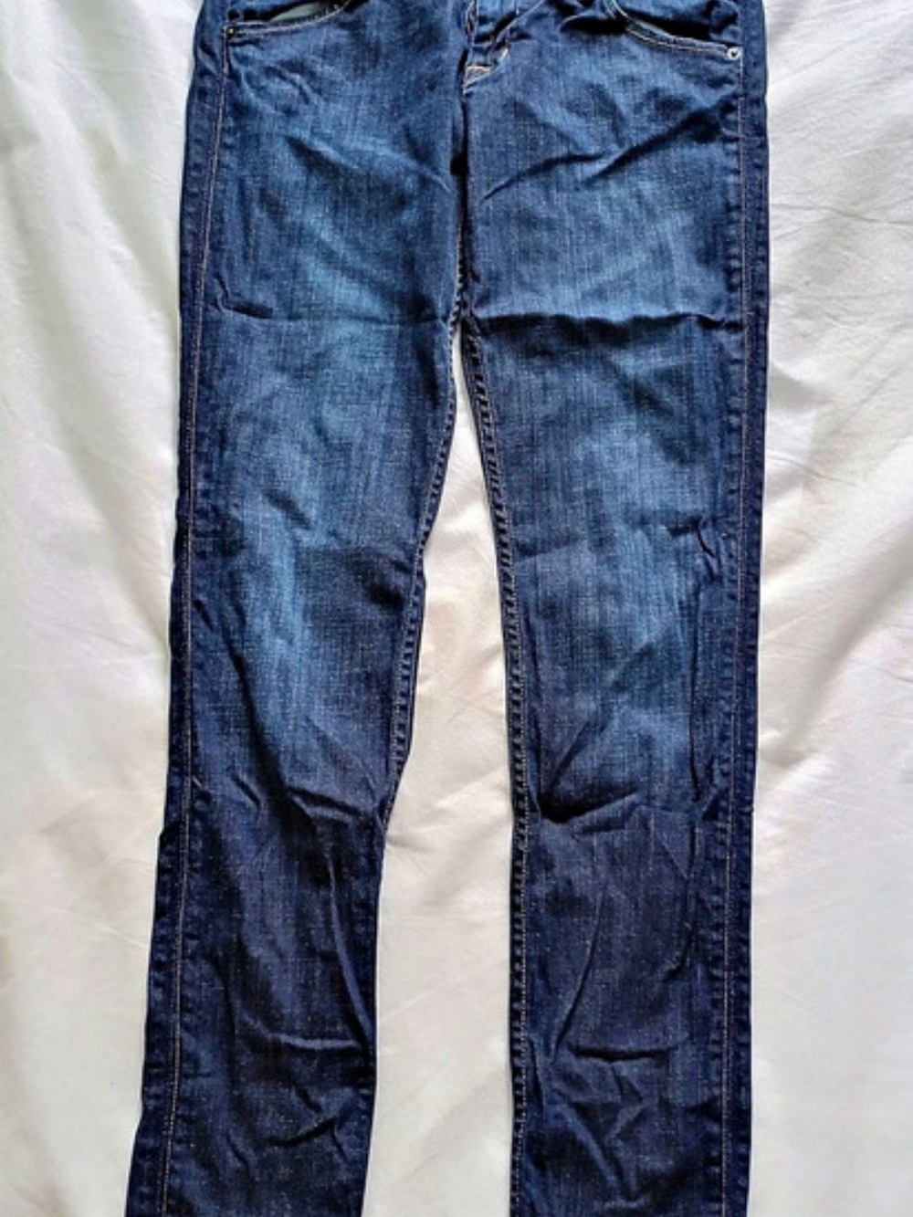 Hudson Collin Flap Pocket Skinny Jeans Blue Waist 29